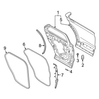 Ford OE - Rear Door - Door & Components