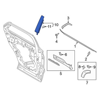 Ford OE - Rear Left Door Applique