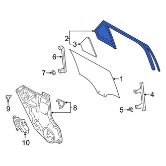 Ford OE - Front Left Window Channel