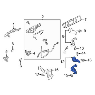 Ford OE - Rear Left Lower Door Hinge