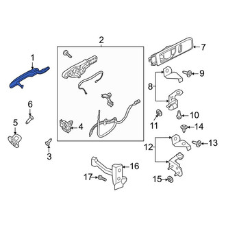 Ford OE - Rear Left Outer Exterior Door Handle