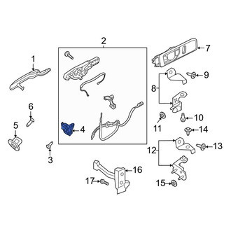 Ford OE - Front Right Door Latch Assembly