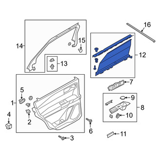 Ford OE - Rear Left Door Glass Sunshade