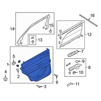 Ford OE - Rear Right Inner Door Interior Trim Panel