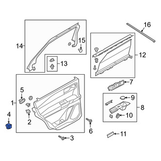 Ford OE - Door Interior Trim Panel Nut