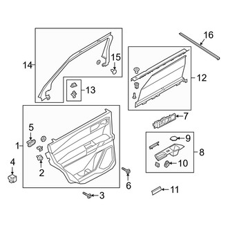 Ford OE - Rear Door - Interior Trim