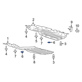 Ford OE - Floor Pan Splash Shield Nut
