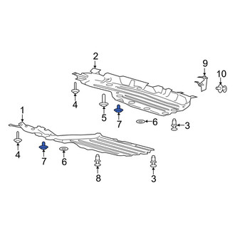 Ford OE - Floor Pan Splash Shield Nut