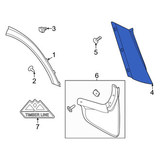 Ford OE - Right Body D-Pillar Molding