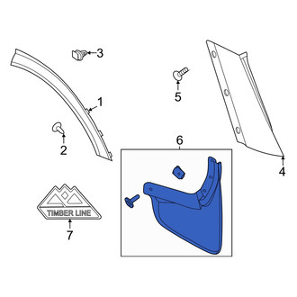 Ford OE - Rear Mud Flap