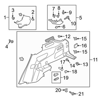 Ford OE - Quarter Panel - Interior Trim (Passenger Side)