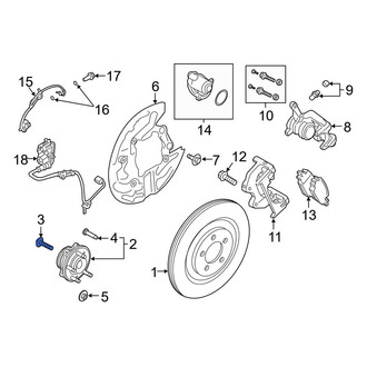 Ford OE - Axle Hub Mounting Bolt