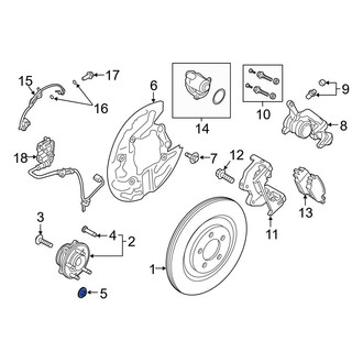 Ford OE - Rear CV Joint Nut