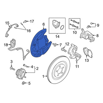 Ford OE - Front Right Brake Dust Shield