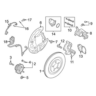 Ford OE - Rear Suspension - Brake Components