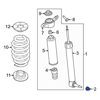 Ford OE - Lower Suspension Shock Absorber Nut