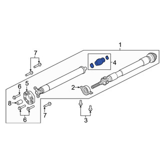 Ford OE - Rear Drive Shaft Center Support Boot