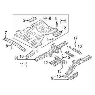 Ford OE - Rear Body & Floor - Rear Floor & Rails