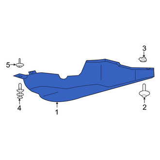 Ford OE - Rear Floor Pan Splash Shield
