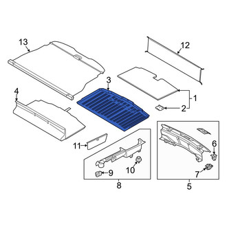 Ford OE - Rear Trunk Mat