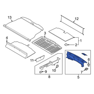 Ford OE - Rear Liftgate Trim Scuff Plate