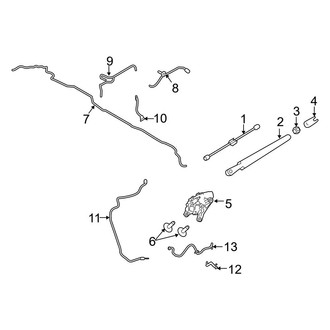 Ford OE - Lift Gate - Wiper & Washer Components