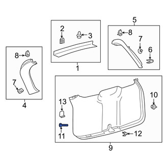 Ford OE - Sun Visor Screw