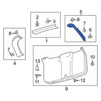 Ford OE - Rear Left Liftgate Trim