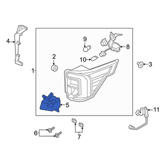 Ford OE - Left Tail Light Bracket