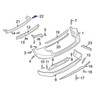 Ford OE - Bumper Impact Bar Bolt