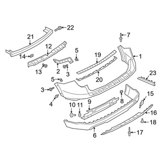 Ford OE - Rear Bumper - Bumper & Components