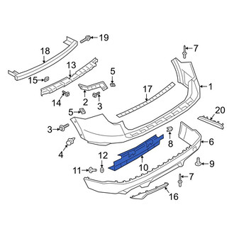 Ford OE - Rear Bumper Cover Support Rail