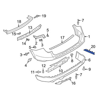 Ford OE - Rear Left Reflector Panel
