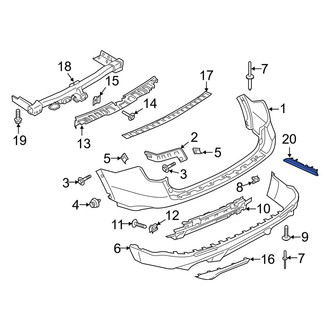 Ford OE - Rear Right Reflector Panel