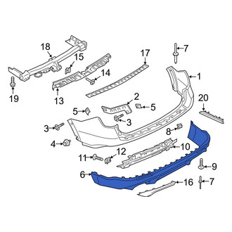 Ford OE - Rear Lower Bumper Cover