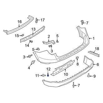 Ford OE - Fog Light Clip
