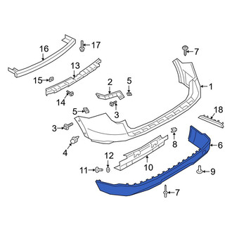 Ford OE - Rear Lower Bumper Cover
