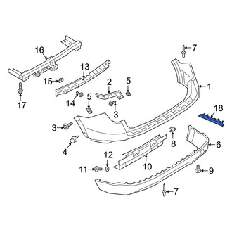 Ford OE - Rear Left Reflector Panel