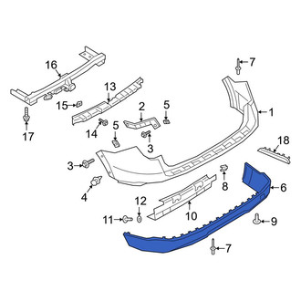 Ford OE - Rear Lower Bumper Cover