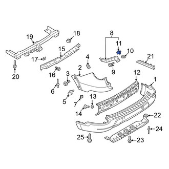 Ford OE - Bumper Impact Absorber Clip