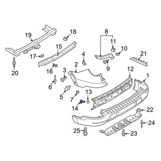 Ford OE - Bumper Cover Support Rail Screw