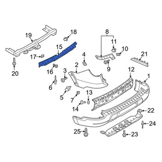 Ford OE - Rear Bumper Impact Absorber