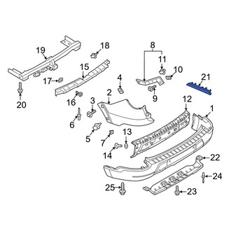 Ford OE - Rear Right Reflector Panel