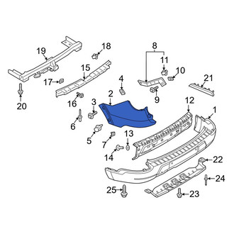 Ford OE - Rear Right Bumper Corner Cover