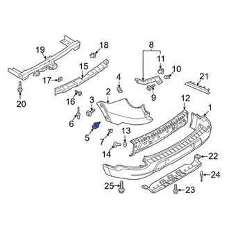 Ford OE - Bumper Impact Absorber Clip