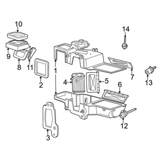 Ford OE - Air Conditioner & Heater - Evaporator & Heater Components