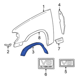 Ford OE - Front Left Fender Splash Shield