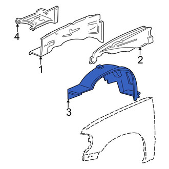 Ford OE - Front Left Fender Splash Shield