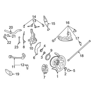 Ford OE - Front Suspension - Brake Components (RWD)