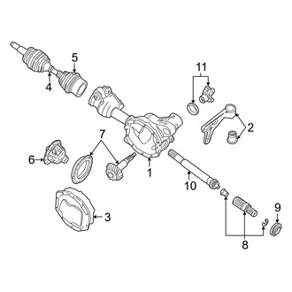 Ford OE - Front Suspension - Carrier & Front Axles (4WD / AWD)